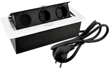 Удлинитель AQ PLUG-X H1 горизонтальный 3xSCHUKO белый