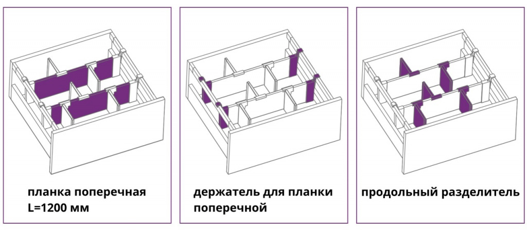 внутреннее наполнение AQ LINEBOX_